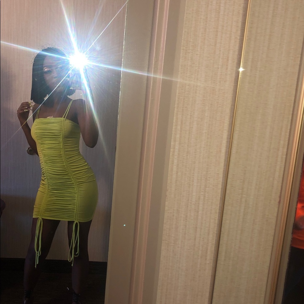 Fashion Nova Neon Green bodycon dress